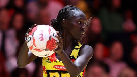 Gloria Ayaa in action for Uganda