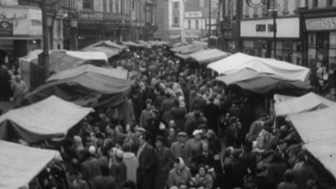 Crowds at Pontypridd Market Day