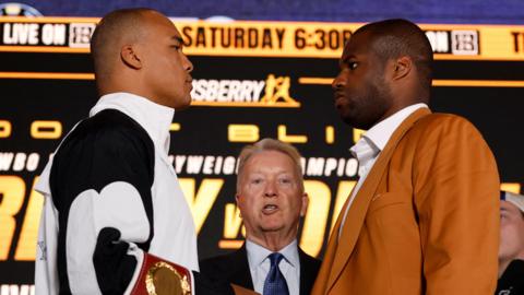 Fabio Wardley faces off with Daniel Dubois