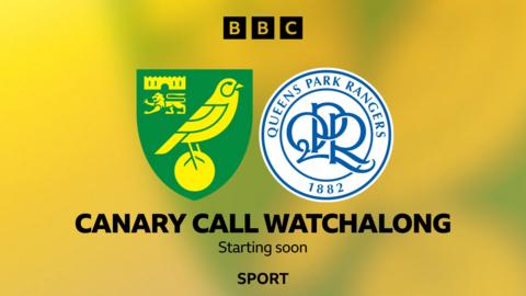 Norwich City crest and QPR badge