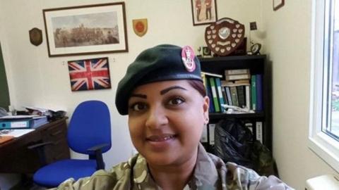 Tanya Nasir in army uniform