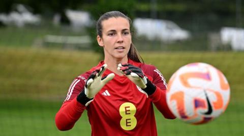 Olivia Clark in Wales training