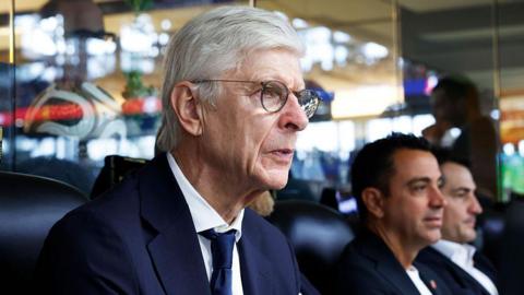 Arsene Wenger looks on during the FIFA World Cup 2026 Semi Final match between France and Spain