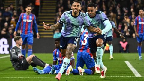 Gabriel Jesus celebrates