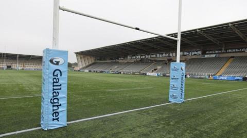 A view of Newcastle Falcons' Kingston Park ground