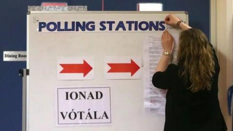 Polling station in Republic of Ireland