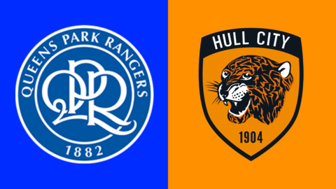 Side-by-side of Queens Park Rangers and Hull City club badges