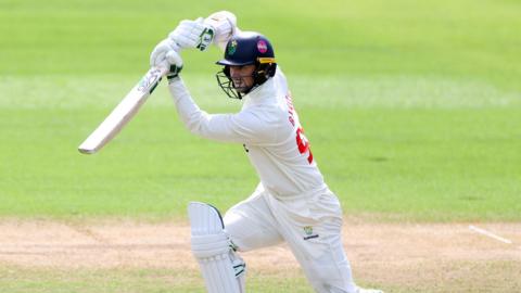 Eddie Byrom in action for Glamorgan against Middlesex