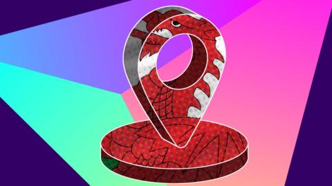 Graphic image location spot