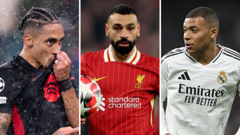 Raphinha, Mo Salah, Kylian Mbappe