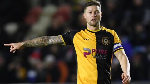 James Clarke in action this season