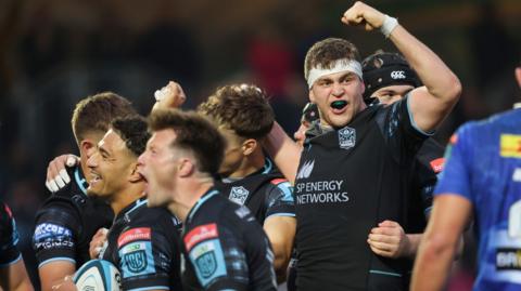 Glasgow Warriors celebrate