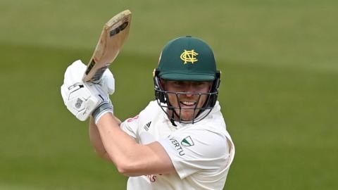 Ben Slater in action for Nottinghamshire