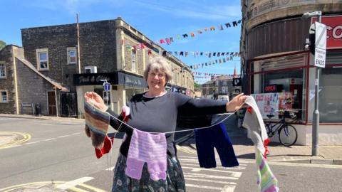 Woman with underwear