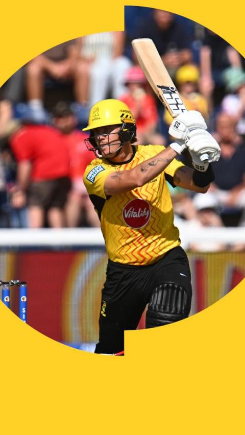 Finn Allen batting