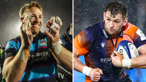 Glasgow Warriors captain Kyle Steyn and Edinburgh counterpart Magnus Bradbury