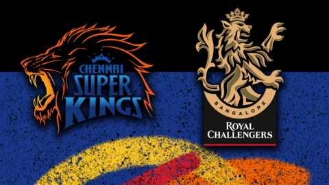 Chennai Super Kings v Royal Challengers Bengaluru badge graphic