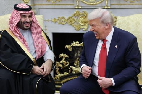 Mohammed bin Salman Al Saud and Donald Trump meet in the Oval Office