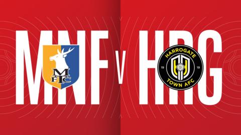 Manfield Town v Harrogate Town graphic