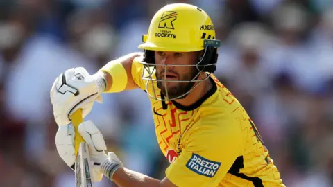 Ben Duckett of Trent Rockets Men bats during The Hundred match between MI London Men and Trent Rockets Men