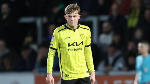 JJ McKiernan in action for Burton Albion