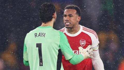 David Raya and Gabriel