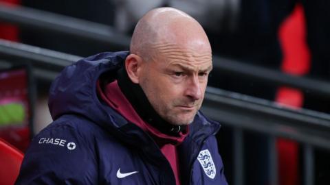 Lee Carsley, interim manager of England, during the UEFA Nations League 2024/25 League B Group B2 match between England and Republic of Ireland at Wembley Stadium