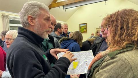 Residents at the public meeting