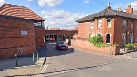 Streetview image of Morrisons car park entrance in Newark