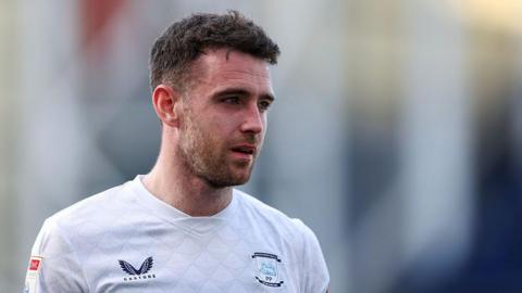 Ben Whiteman in a white Preston North End shirt