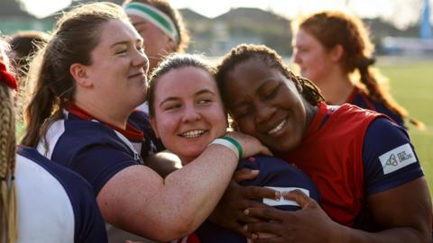Wolfhounds celebrating 