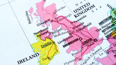 Map of Great Britain and Northern Ireland