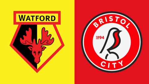 Watford and Bristol City badges