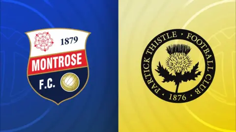 Montrose and Partick Thistle badges