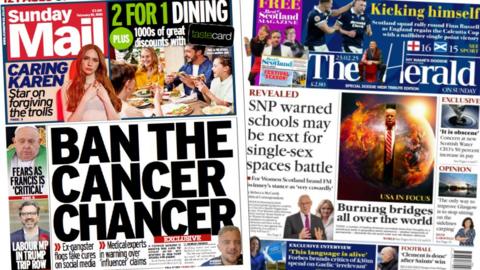 Scotland's papers: 23 February