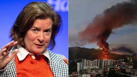 Eluned Morgan a Caracas