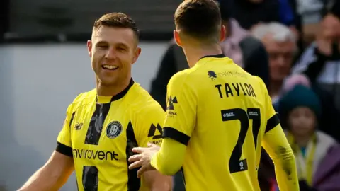 Harrogate celebrate goal