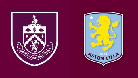 Burnley and Aston Villa club badges