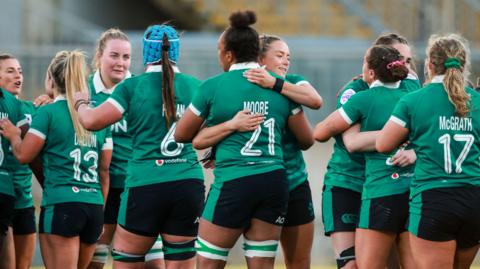 Ireland celebrating 