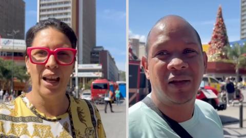 People speaking in Caracas