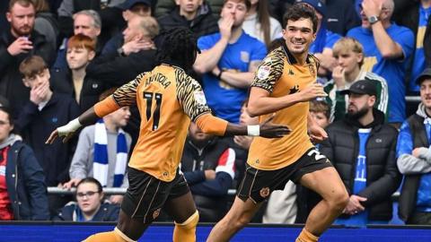 Hull's Kyle Joseph celebrates at Birmingham