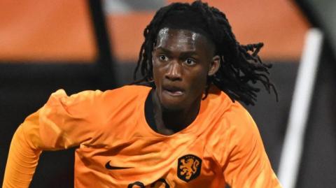  Ibrahim Cissoko playing for Netherlands' Under 21's