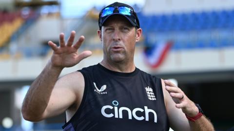 Marcus Trescothick during training