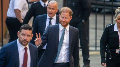 Prince Harry 'singled out for inferior treatment' over security arrangements, lawyer says - BBC News