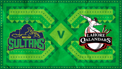 Multan Sultans v Lahore Qalandars badge graphic