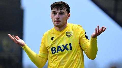Mark Harris celebrates a goal