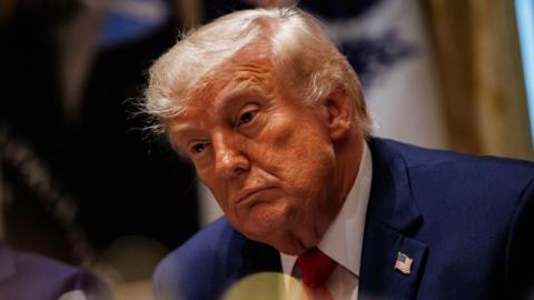 US President Donald Trump during a Cabinet meeting in on 27 May 2026
