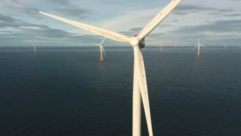 Beatrice wind farm turbines