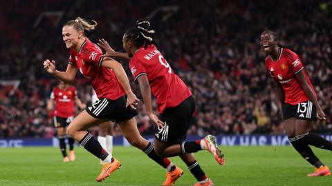 Manchester United celebrate