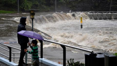 Over flowing Parramatta river